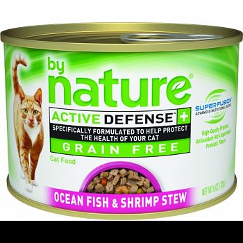 By Nature Stew Canned Cat Food OCEAN FISH/SHRI 6 OZ (Case of 24)