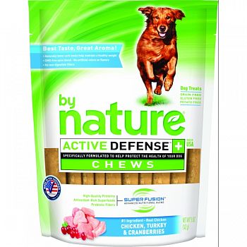 By Nature Active Defense + Dog Chews CHICKEN/TURKEY 5 OZ