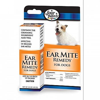 Four Paws Ear Mite Remedy - Dogs - .75 oz.