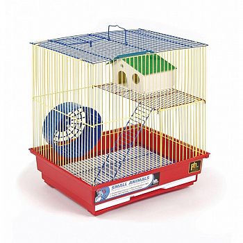2 Story Gerbil/Hamster Cage 14 x 11 x 16 in. (Case of 4)