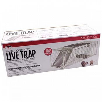 Single Door Live Trap for Squirrels / Rats - 18 X 6 X 6