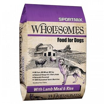 Sportmix Wholesomes Dog Food - Lamb Meal & Rice - 40 lbs.