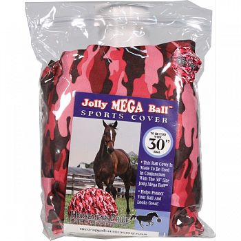Jolly Mega Ball Pink Camo Cover For Equine PINK CAMO 30 INCH