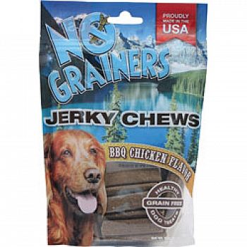 No Grainers Jerky Chews Bbq Chicken Dog Treats