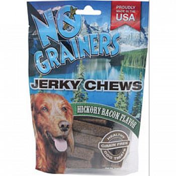 No Grainers Jerky Chews Hickory Bacon Dog Treats