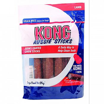 Kong Aussie Sticks Dog Treat - Lamb 7 ct.