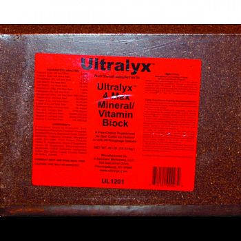 Ultralyx 4 Max Mineral Vitamin Block  40 POUND