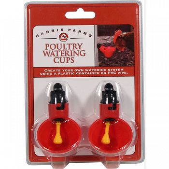 Poultry Drinker Cups RED 2 PACK