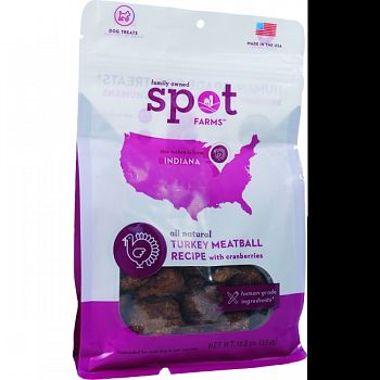 Spot Farms  Meatball Dog Treats TURKEY/CRANBERY 12.5 OZ