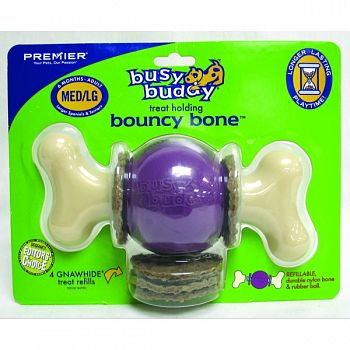 Busy Buddy Bouncy Bone PURPLE MEDIUM/LARGE