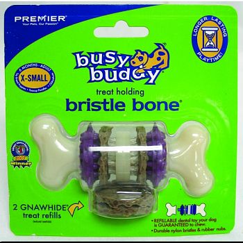 Busy Buddy Bristle Bone PURPLE EXTRA SMALL