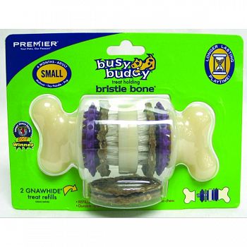 Busy Buddy Bristle Bone PURPLE SMALL