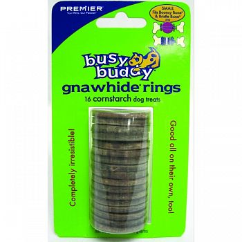 Busy Buddy Cornstarch Rings  SMALL/16 PACK