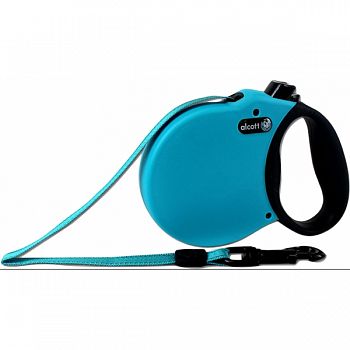 Alcott Retractable Leash Up To 45 Pounds BLUE SMALL/16 FT