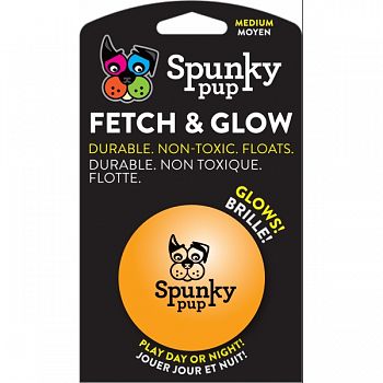 Spunky Pup Fetch & Glow Ball ASSORTED MEDIUM