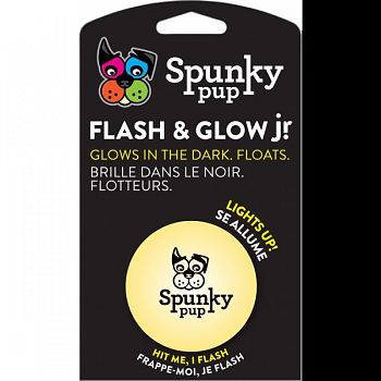 Spunky Pup Flash & Glow Ball Jr ASSORTED JUNIOR