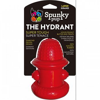 Spunky Pup 100% Natural Rubber Hydrant ASSORTED LARGE