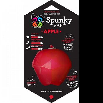 Spunky Pup Apple Treat Holder Toy RED LARGE