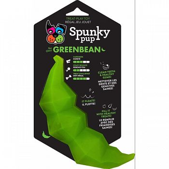 Spunky Pup Green Bean Treat Holder Toy GREEN LARGE