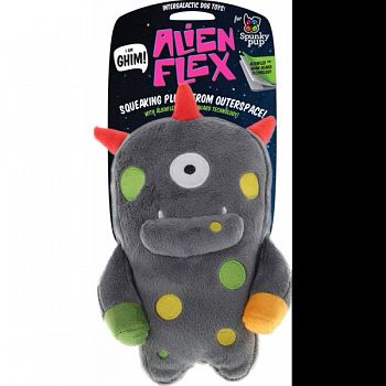 Spunky Pup Alien Flex Ghim Plush Dog Toy ASSORTED LARGE