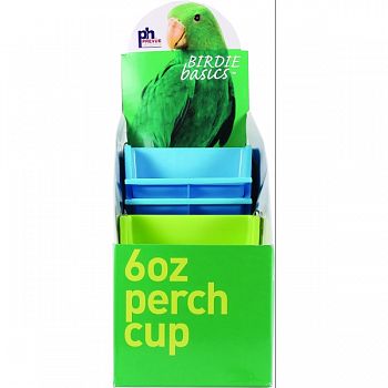 Prevue Birdie Basics Perch Cups ASSORTED 6 OZ/12 PK