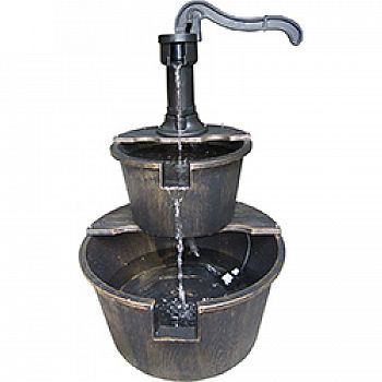 Two Tier Pump And Barrel Fountain