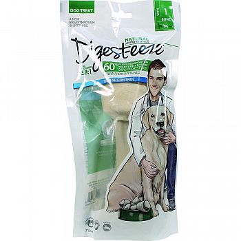 Digest-eeze Natural Beefhide Dog Bone NATURAL 7 INCH/1 PACK