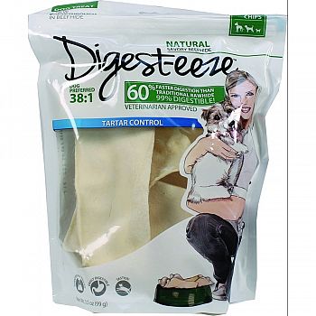 Digest-eeze Natrual Beefhide Dog Chips NATURAL 3.5 OUNCE