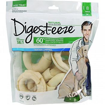 Digest-eeze Thin Rings NATURAL 8 INCH/8 PACK