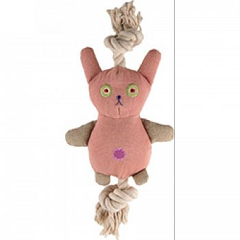 Brooklyn Design Jill Bunny Rope Toy With Squeaker