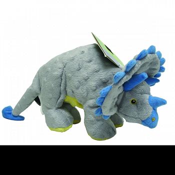 Dinos Frills The Triceratops Dog Toy GREY 