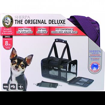Sherpa Original Deluxe Carrier For Pets PLUM SMALL