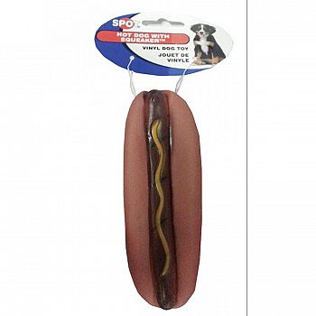 Vinyl Hot Dog- Dog Toy 5 in.