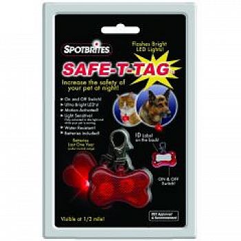 Safe-T-Tag Pet Collar ID Tag - Bone