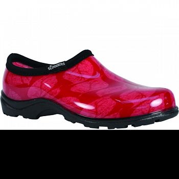 Sloggers Womens Waterproof Comfort Shoe LEAF/RASPBERRY 6