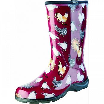 Sloggers Womens Waterproof Comfort Boot CHICKEN RED 6