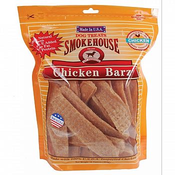 SmokeHouse USA Made Chicken Barz Dog Treats - 16 oz.