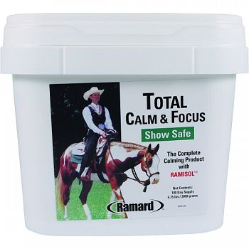 Total Calm & Focus Show Safe Supplement For Horses  6.75 LB/180 DAY