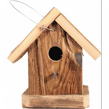 Small Rustic Bird House NATURAL 