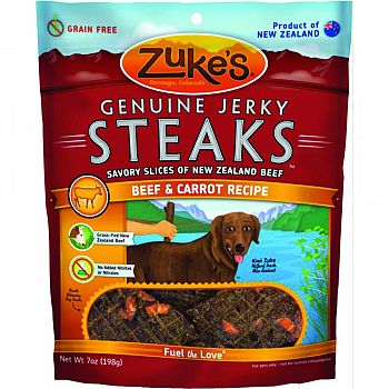 Genuine Jerky Steaks BEEF/CARROT 7 OUNCE