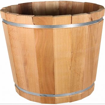 Cedar Barrel Planter CEDAR 18.5X18.5X15.5