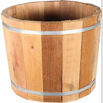 Cedar Barrel Planter CEDAR 15X15X12