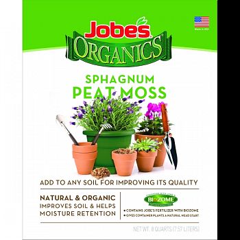 Jobes Organics Sphagnum Peat Moss  8 QUART