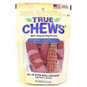 True Chews Premium Jerky Fillets CHICKEN 4 OZ