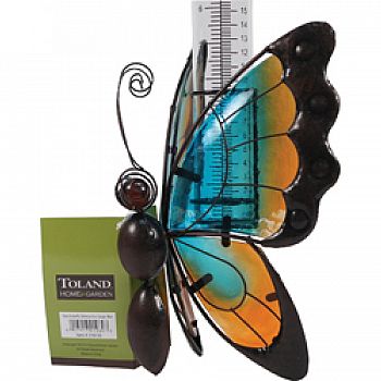 Glass Butterfly Tabletop Rain Gauge (Case of 4)