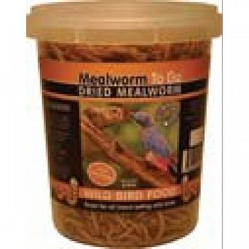 Dried Mealworm To Go Tub 6.5 oz.