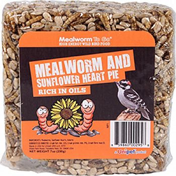 Mealworm To Go Mealworm & Sunflower Heart Pie (Case of 6)