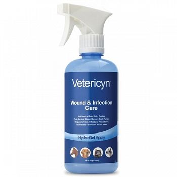 Vetericyn HydroGel OTC Spray - Pet and Animal Wound Spray - 16 oz.