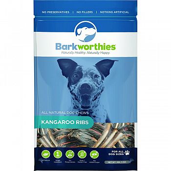 All Natural Kangaroo Ribs Dog Chew BROWN 5 OUNCE