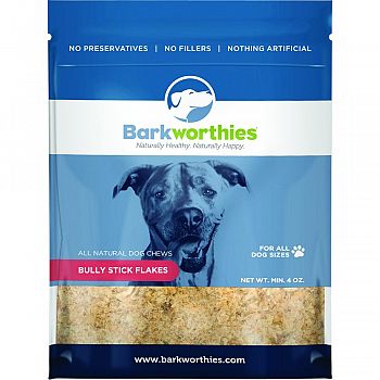 All Natural Bully Stick Flakes Dog Food Topper  4 OUNCE